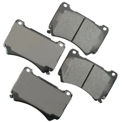 Front Ceramic Pads by AKEBONO - ACT1396 pa6