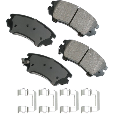 Front Ceramic Pads by AKEBONO - ACT1404 pa6