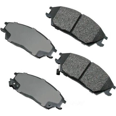 Front Ceramic Pads by AKEBONO - ACT497 pa12