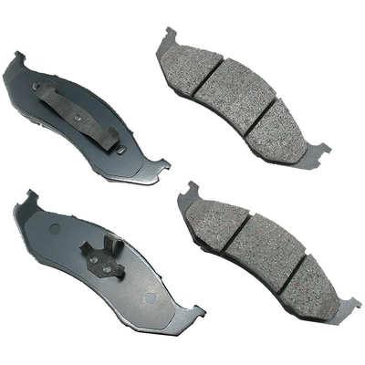 Front Ceramic Pads by AKEBONO - ACT712 pa3
