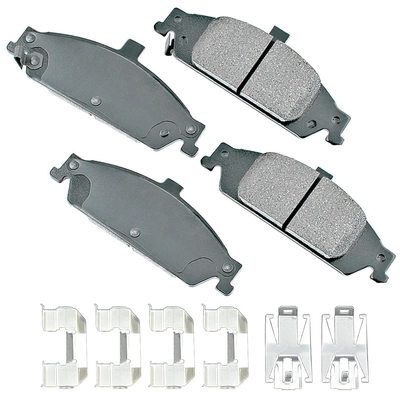 Front Ceramic Pads by AKEBONO - ACT727 pa8