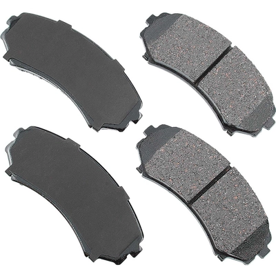 Front Ceramic Pads by AKEBONO - ACT867 pa6