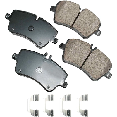 Front Ceramic Pads by AKEBONO - EUR872A pa6