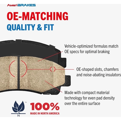 Front Ceramic Pads by AMERIBRAKES - PRC2035 pa2