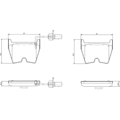 Front Ceramic Pads by BREMBO - P85138N pa1