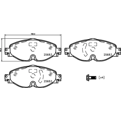 Front Ceramic Pads by BREMBO - P85147N pa1