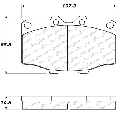 Front Ceramic Pads by CENTRIC PARTS - 103.01370 pa5