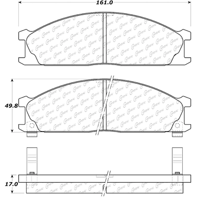 Plaquettes avant en c�ramique  by CENTRIC PARTS - 103.03330 pa7