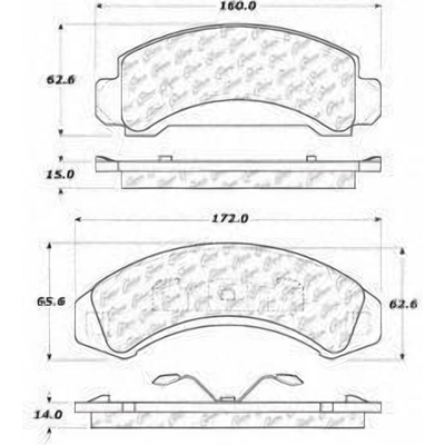 Front Ceramic Pads by CENTRIC PARTS - 103.03870 pa3