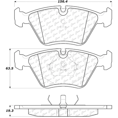 Plaquettes avant en céramique  by CENTRIC PARTS - 103.03940 pa3