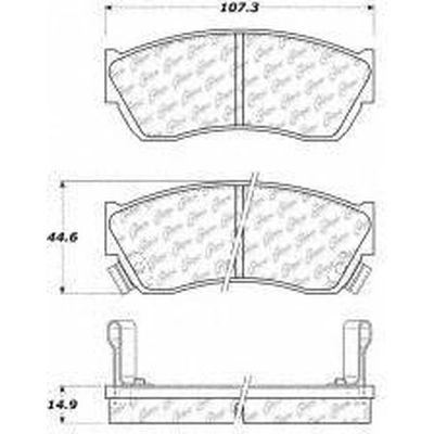 Front Ceramic Pads by CENTRIC PARTS - 103.04510 pa3