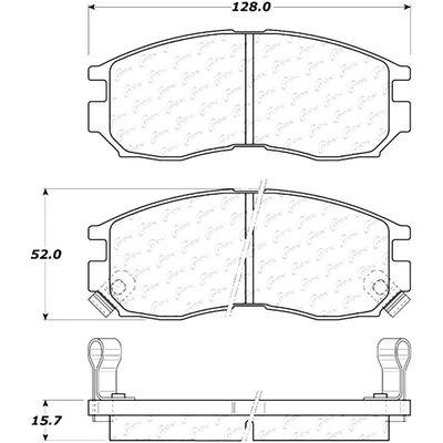 Plaquettes avant en céramique  by CENTRIC PARTS - 103.04840 pa5