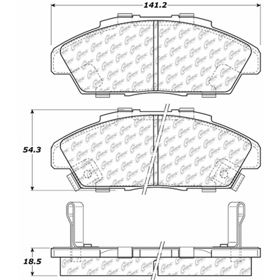 Plaquettes avant en céramique  by CENTRIC PARTS - 103.04960 pa2