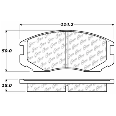 Front Ceramic Pads by CENTRIC PARTS - 103.06020 pa2