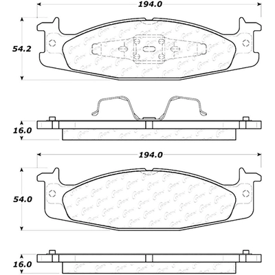 Front Ceramic Pads by CENTRIC PARTS - 103.06320 pa3