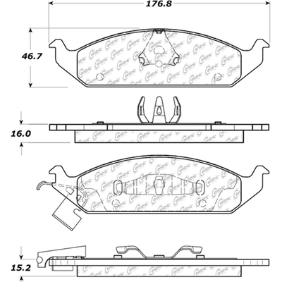 Plaquettes avant en céramique  by CENTRIC PARTS - 103.06500 pa1