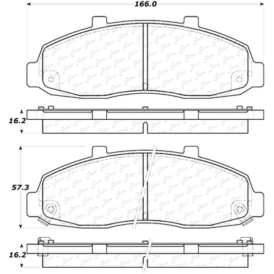 Front Ceramic Pads by CENTRIC PARTS - 103.06790 pa7