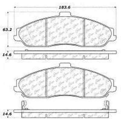 Front Ceramic Pads by CENTRIC PARTS - 103.07310 pa1