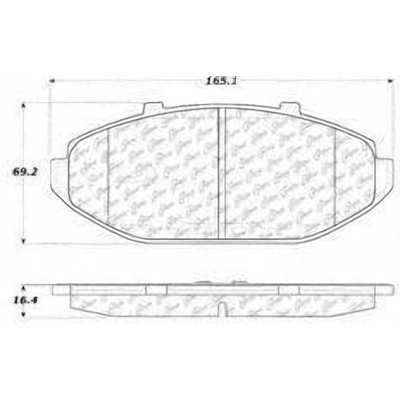 Plaquettes avant en céramique par CENTRIC PARTS - 103.07480 pa1