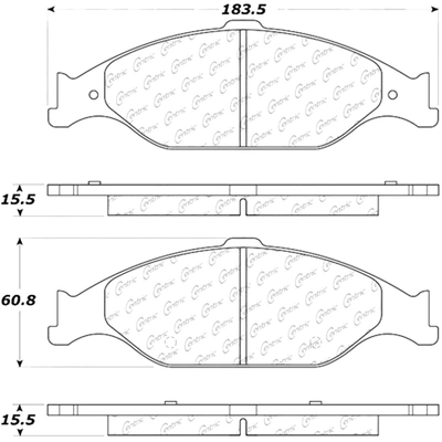 Plaquettes avant en céramique  by CENTRIC PARTS - 103.08040 pa3