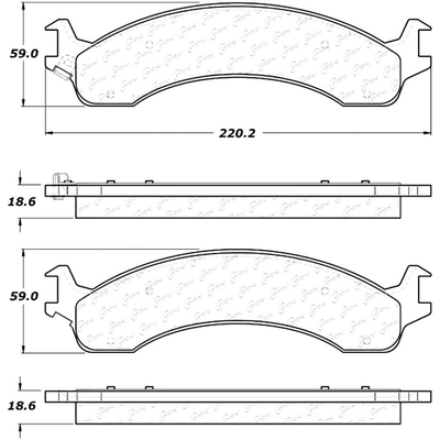 Plaquettes avant en céramique  by CENTRIC PARTS - 103.08210 pa7