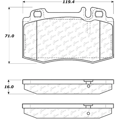 Front Ceramic Pads by CENTRIC PARTS - 103.08470 pa6