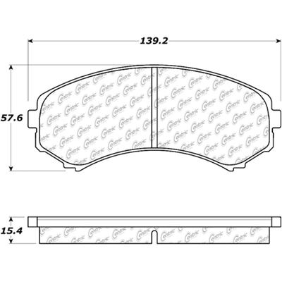 CENTRIC PARTS - 103.08670 - Plaquettes avant en céramique  pa1