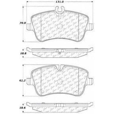 Front Ceramic Pads by CENTRIC PARTS - 103.08720 pa1