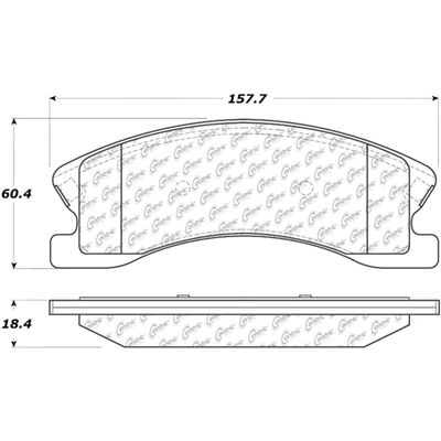 Front Ceramic Pads by CENTRIC PARTS - 103.09450 pa2