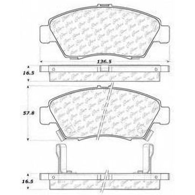 Front Ceramic Pads by CENTRIC PARTS - 103.09480 pa1