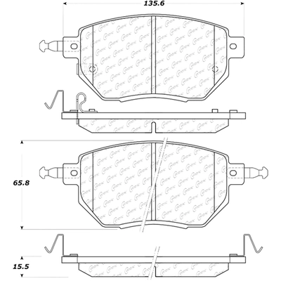 Plaquettes avant en céramique  by CENTRIC PARTS - 103.09690 pa5