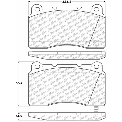 CENTRIC PARTS - 103.10010 - Front Ceramic Pads pa1