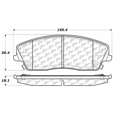 CENTRIC PARTS - 103.10560 - Front Ceramic Pads pa1