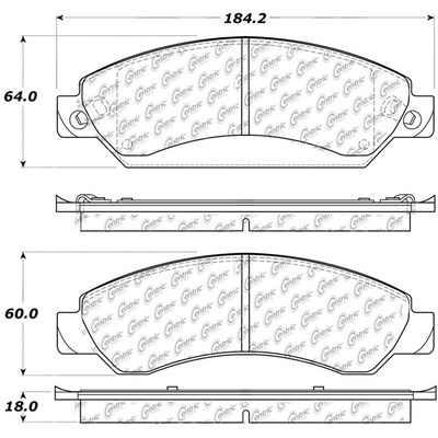 CENTRIC PARTS - 103.10920 - Plaquettes avant en céramique  pa1