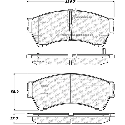 CENTRIC PARTS - 103.11640 - Front Ceramic Pads pa1