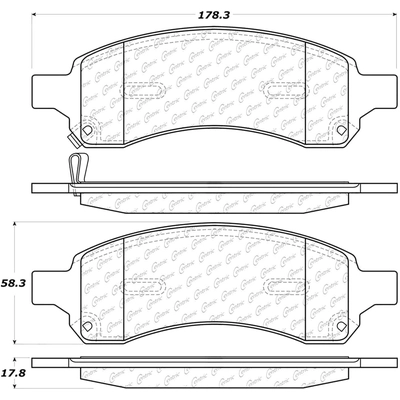 Front Ceramic Pads by CENTRIC PARTS - 103.11690 pa4