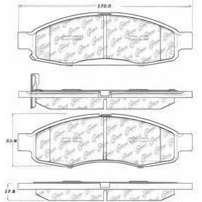 Plaquettes avant en céramique  de CENTRIC PARTS - 103.11830 pa3