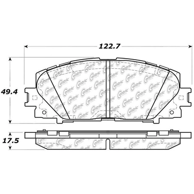 CENTRIC PARTS - 103.11840 - Front Ceramic Pads pa2