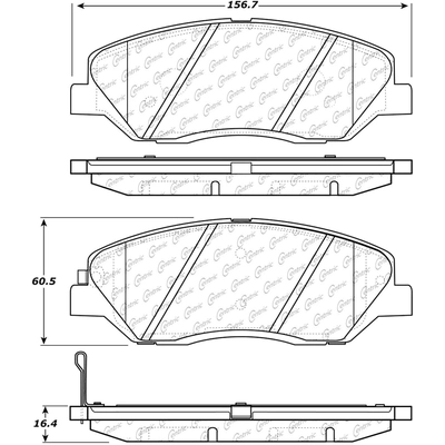 Plaquettes avant en c�ramique  by CENTRIC PARTS - 103.12020 pa4