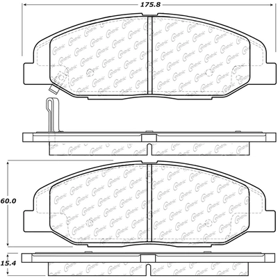 Plaquettes avant en céramique  by CENTRIC PARTS - 103.13320 pa7