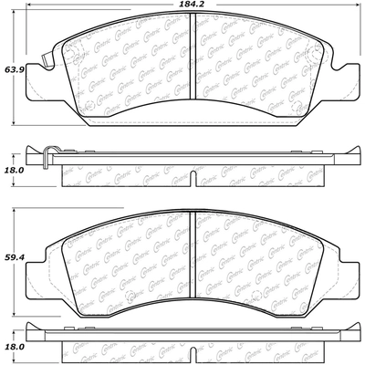 Plaquettes avant en c�ramique  by CENTRIC PARTS - 103.13630 pa4