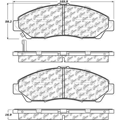 Plaquettes avant en c�ramique  by CENTRIC PARTS - 103.13780 pa3