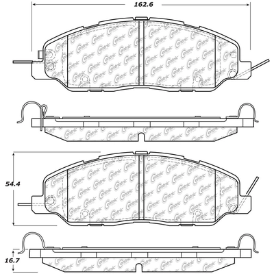 Front Ceramic Pads by CENTRIC PARTS - 103.14630 pa5