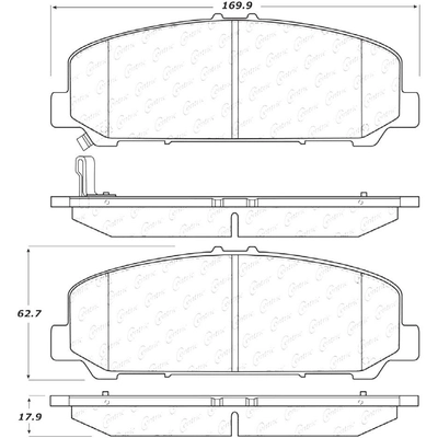 Plaquettes avant en c�ramique  by CENTRIC PARTS - 103.15090 pa7