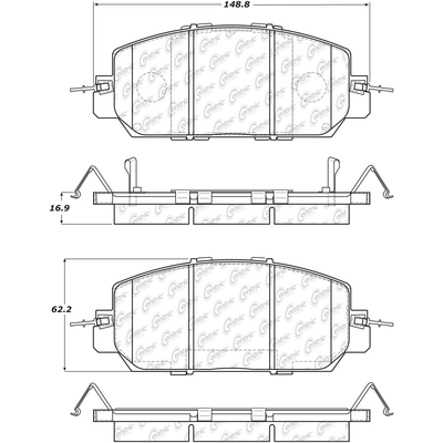 Front Ceramic Pads by CENTRIC PARTS - 103.20360 pa5