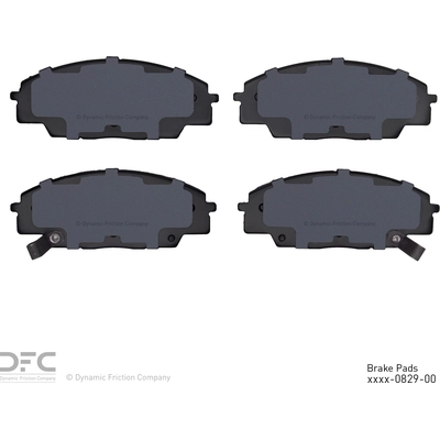 Front Ceramic Pads by DYNAMIC FRICTION COMPANY - 1600-0829-00 pa1