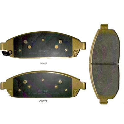 Front Ceramic Pads by EUROROTOR - ID1080H pa2