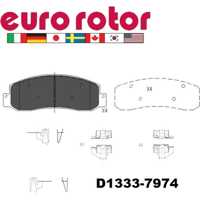Front Ceramic Pads by EUROROTOR - ID1333H pa3