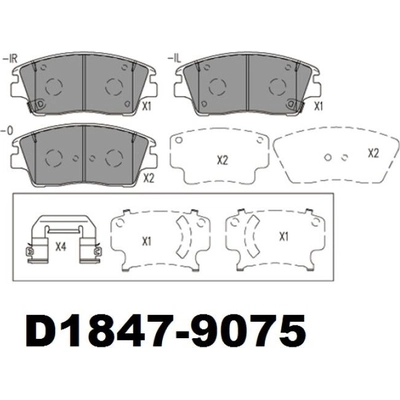 EUROROTOR - ID1847CK - Front Ceramic Pads pa3