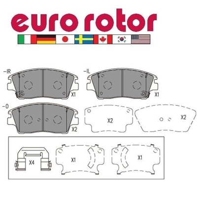 EUROROTOR - ID1847H - Front Ceramic Pads pa2